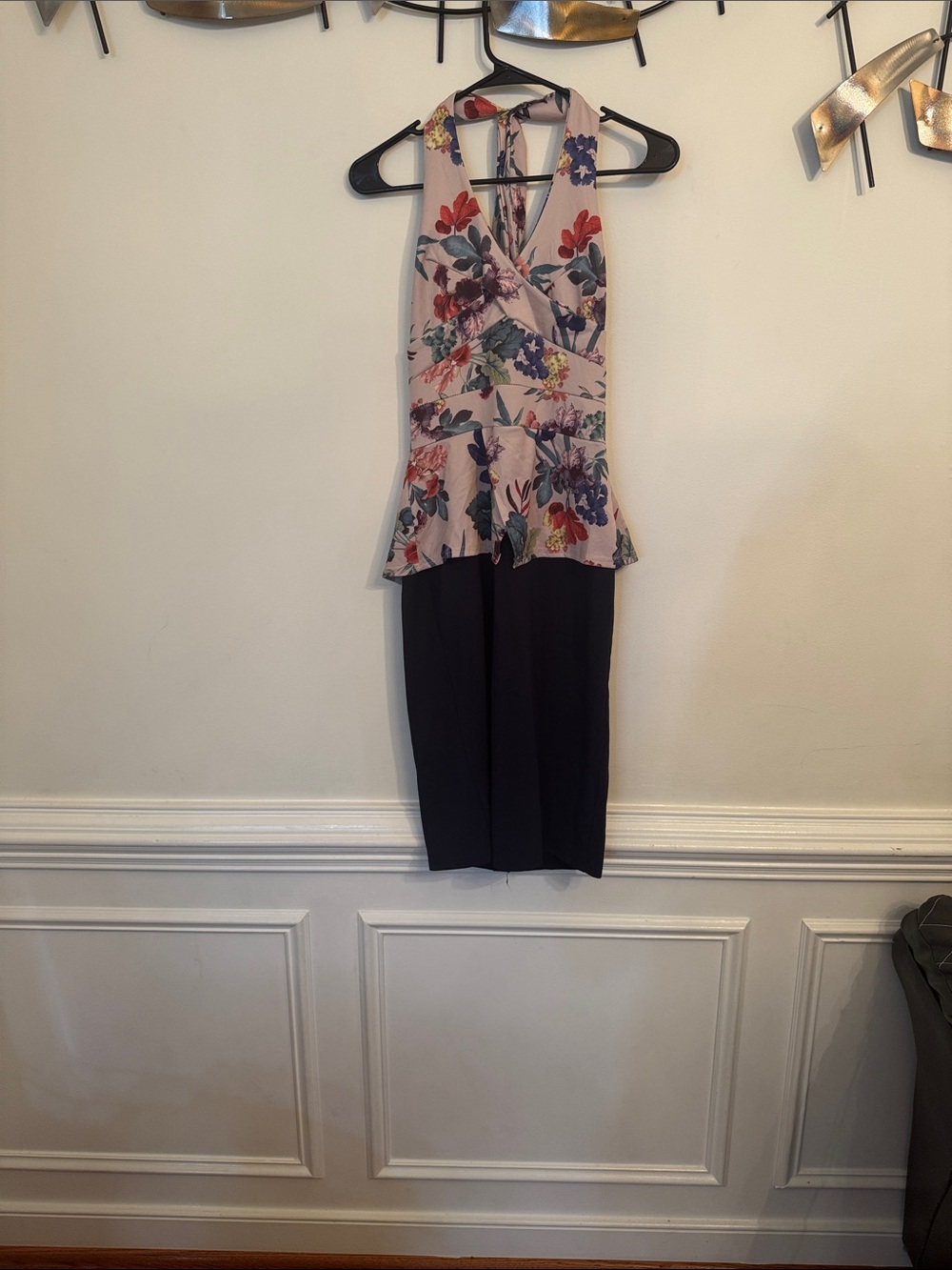 Forever New Pink Floral Halter dress